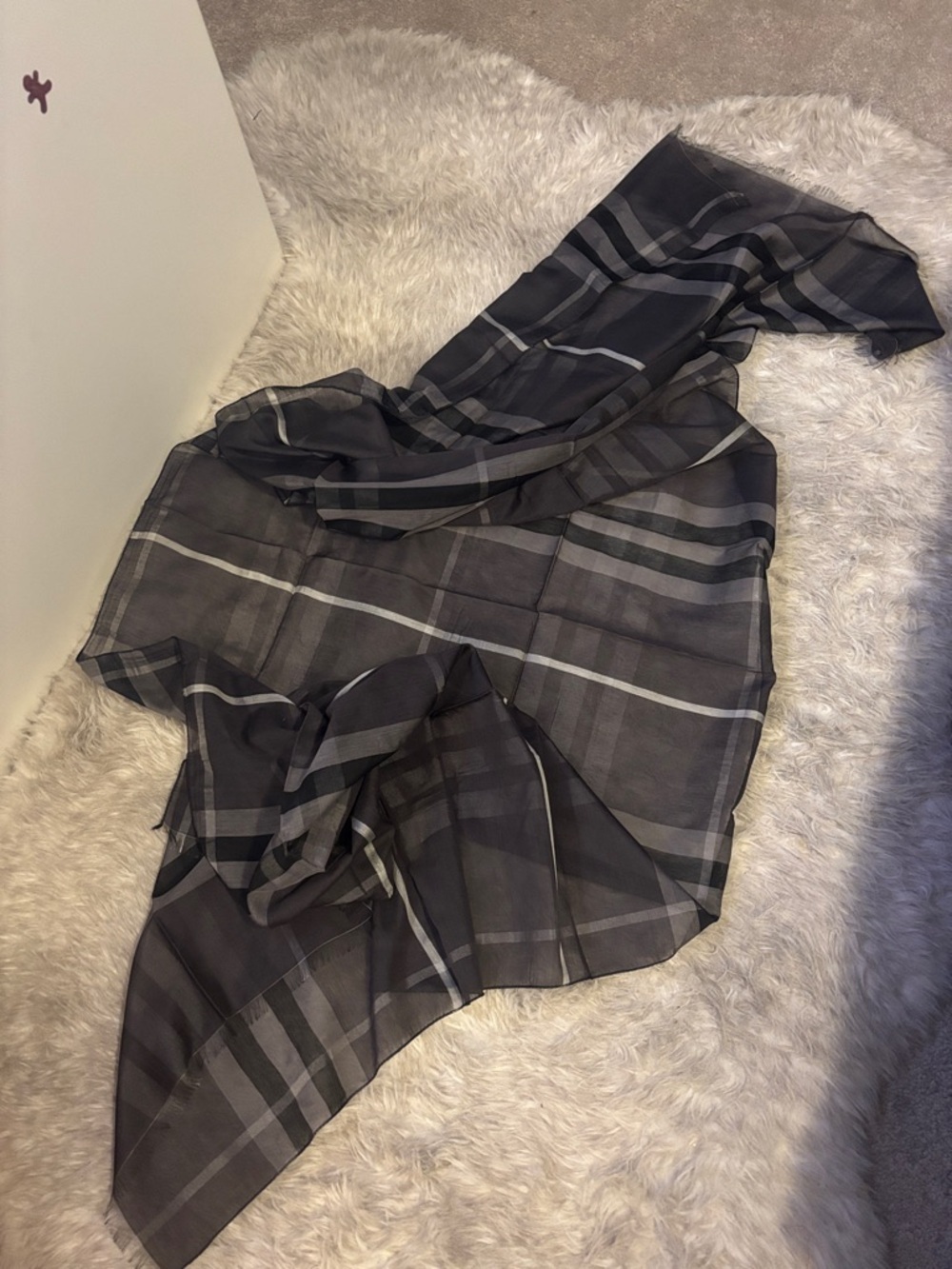 Classic Black & Gray Plaid Scarf - Women Accessories Scarves & Wraps - Picture 3 of 7